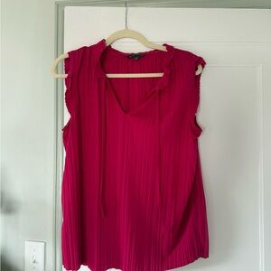 Adrianna Papell Fuchsia Sleeveless Blouse